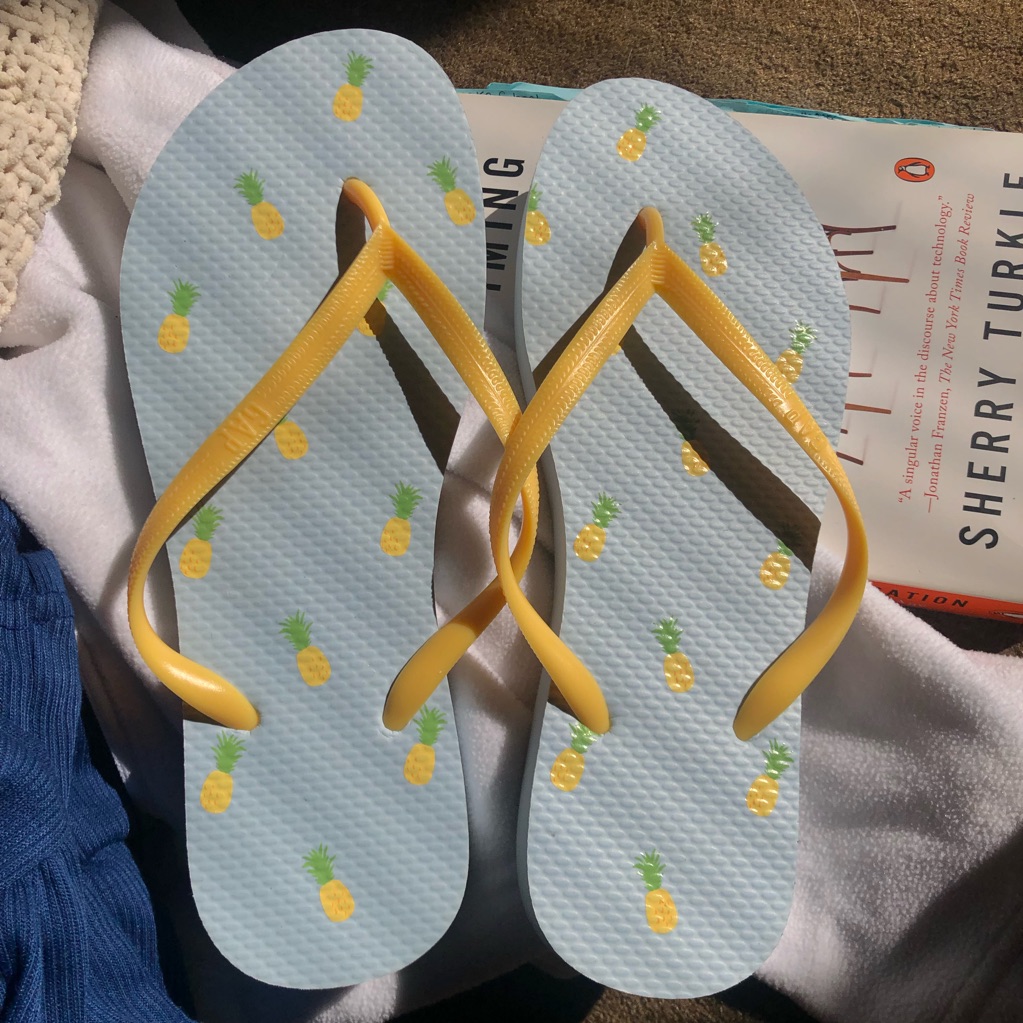 Pineapple Patterned Sandals